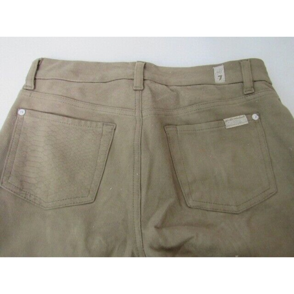 7 for All Mankind Pocket Stretch Spandex Microfiber Pants Brown‎ Size 29